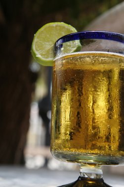 Mexican beer and food at Mi Pueblo Mexican Restaur